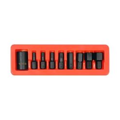 set dados impacto punta hexagonal 1/2" 9pcs